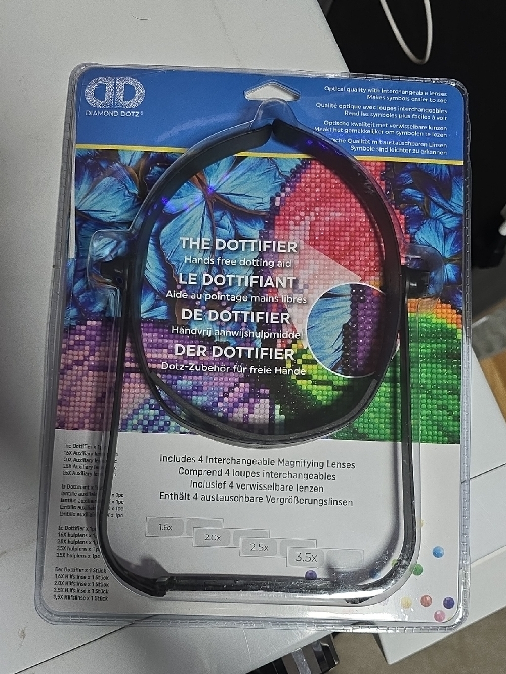 Diamond Dotz The Dottifier Hands-Free Dotting Aid - Multi Color OPENED NOT USED